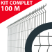 Kit Grillage rigide Vert 100M - Fil 4/5mm - Sur Platines  - Cloture & Jardin