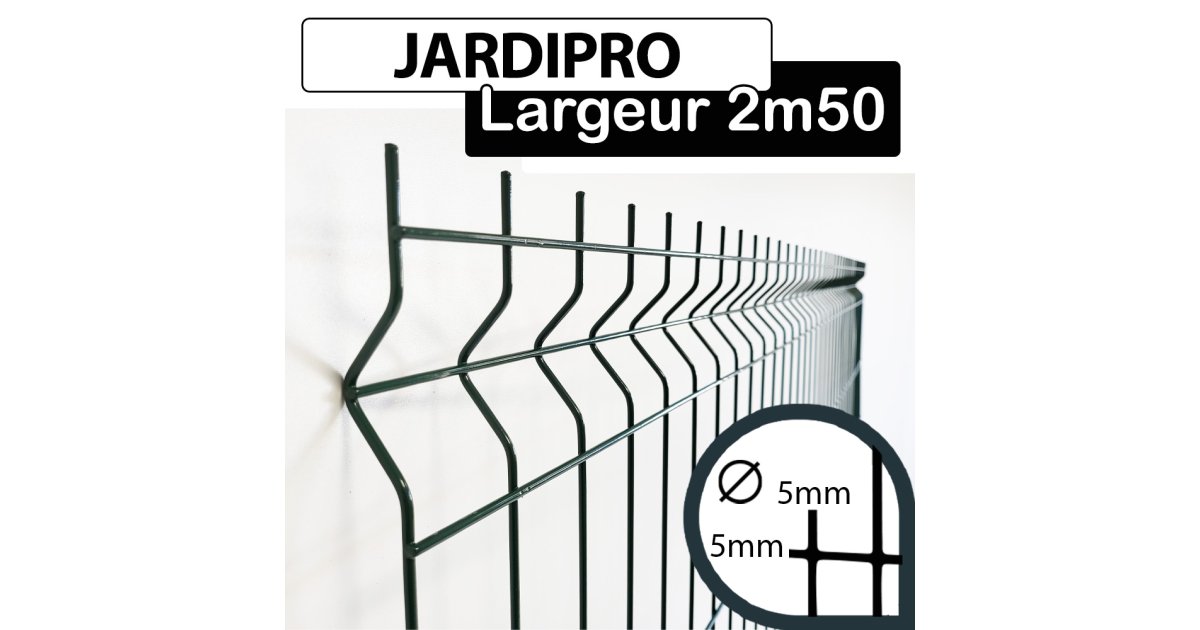 Panneau rigide fil 5 mm, clôture grillage rigide Pro