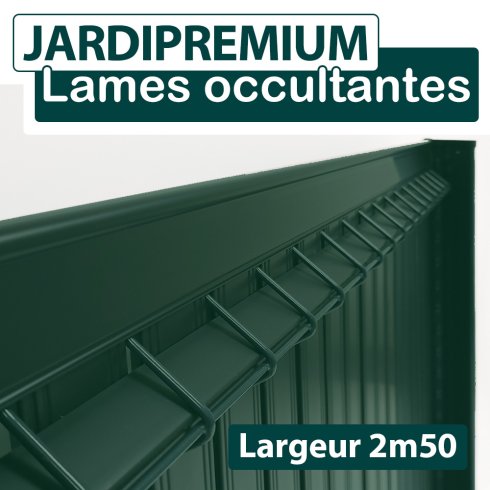 Lames_Occultation_PVC_Rigide_Vert_2.5M_JARDIPREMIUM
