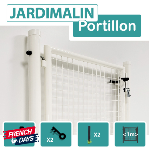 Portillon_Jardin_Grillage_JARDIMALIN_Blanc