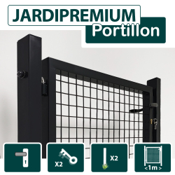 Portillon_Jardin_Grillagé_Noir_JARDIPREMIUM