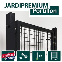 Portillon_Jardin_Grillagé_Noir_JARDIPREMIUM