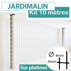 Kit_Grillage_Rigide_Blanc_JARDIMALIN_Sur_Platines_10m