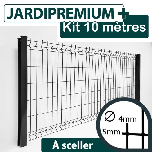 Kit_Grillage_Rigide_Gris_Anthracite_JARDIPREMIUM+_A_Sceller_10m