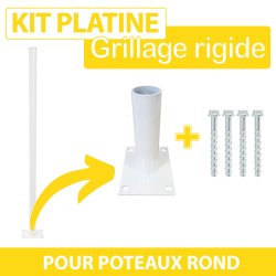 Kit_Platine_Blanc_pour_Poteau_Rond_de_Grillage_Rigide