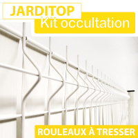 Kit Occultation PVC à Tresser Blanc - JARDITOP