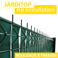 Kit Occultation PVC à Tresser Vert - JARDITOP