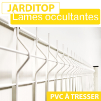 Lamelles Occultation PVC à Tresser Blanc - JARDITOP