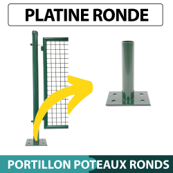 Platine_pour_Poteau_Rond_de_Portillon_Jardin_Grillage_Vert