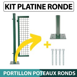 Kit_Platine_pour_Poteau_Rond_de_Portillon_Jardin_Grillage_Vert_Avec_Visserie