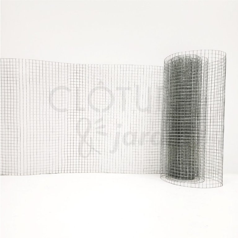 Grillage Métallique Galvanisé Maille 6mm - 40cm X 7m, Fil 0.6mm - Protection Potager Surélevé Contre Rongeurs - Clôture Poule Lapin Volière