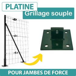 Platine_pour_Jambe_de_Force_Grillage_Souple_en_Rouleau_Verte