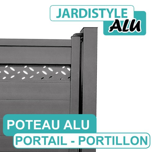 Poteau Portail - Portillon Aluminium