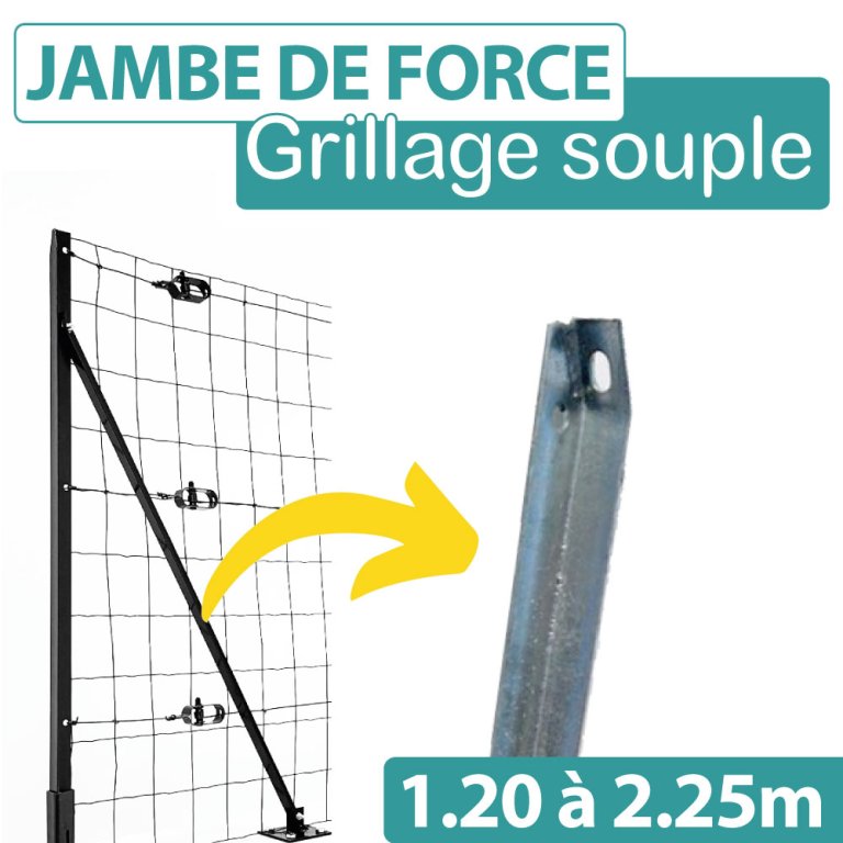 Jambe De Force Pour Piquet De Cl ture Souple En Rouleau