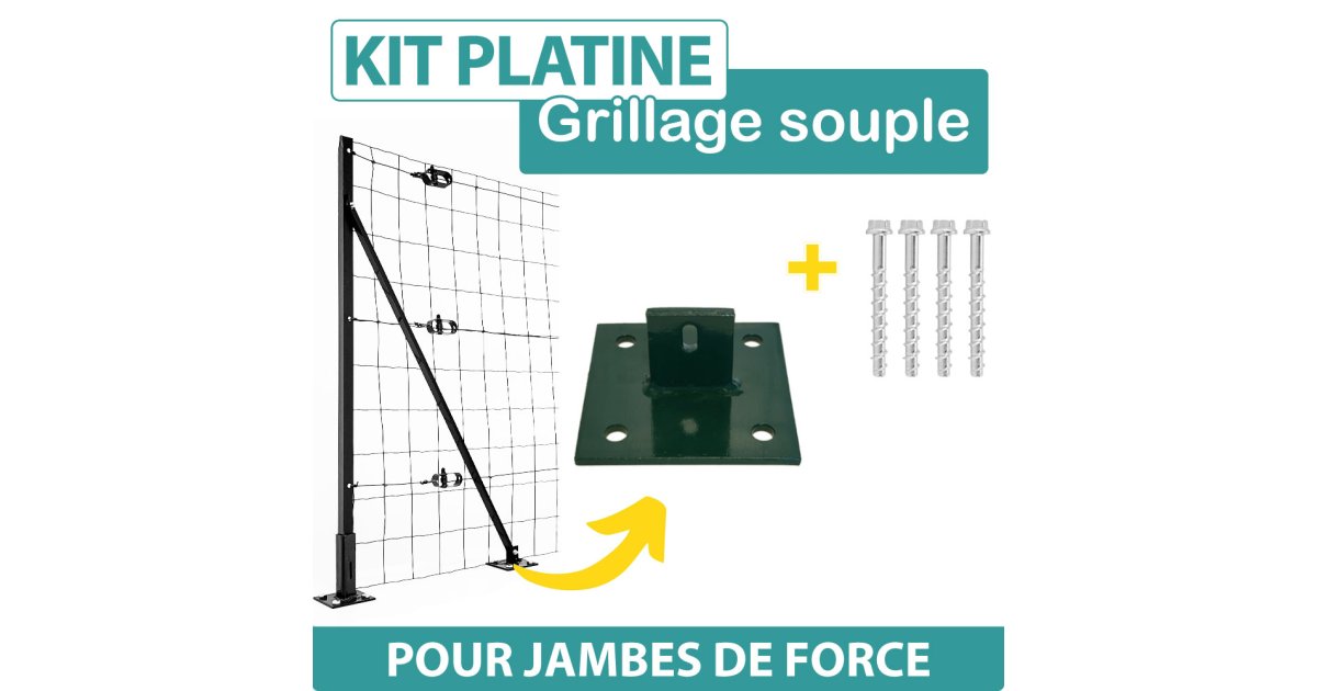 Platine Verte pour Jambe de Force Clôture Souple en Rouleau — free download