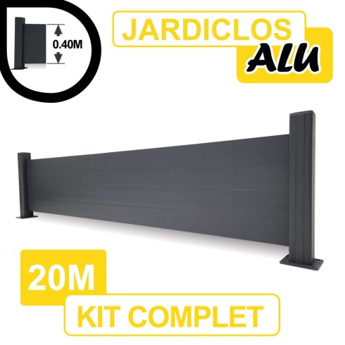 Kit_cloture_aluminium_JARDICLOS_Sur_platines_20x0.40m