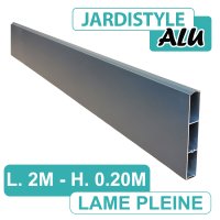 Lame Pleine Aluminium Gris Anthracite 2 mètres