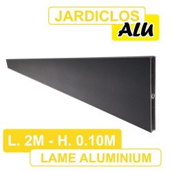 Lame JARDICLOS Aluminium Gris Anthracite 2 mètres