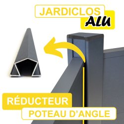 Réducteur JARDICLOS - Poteau d'Angle Aluminium Gris Anthracite