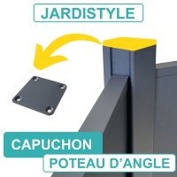 Capuchon pour Poteau d'Angle Aluminium