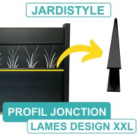 Profil de Jonction Gris Anthracite - Lame Design Aluminium XXL