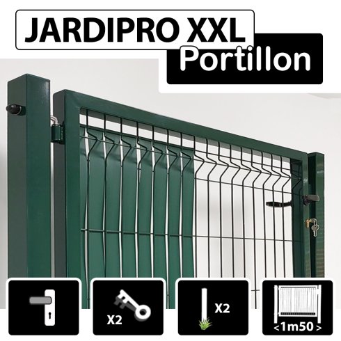 Portillon Grillagé JARDIPRO XXL Grande Largeur