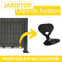 Clips de Fixation JARDITOP - Toile Occultation