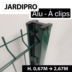 Poteau_à_Clips_Vert_JARDIPREMIUM