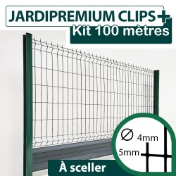 Kit_Grillage_Rigide_Vert_avec_Soubassement_Aluminium_JARDIPREMIUM+