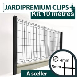 Kit_Grillage_Rigide_Gris_Anthracite_JARDIPREMIUM+_Avec_Soubassement_Béton_10m