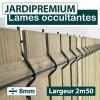 Lames Occultation Bois Clair - 2.5M - JARDIPREMIUM