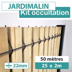 Kit Occultation Bois Clair 50M - JARDIMALIN