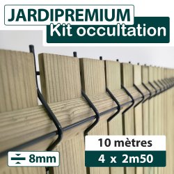 Kit Occultation Bois 8mm Jardipremium