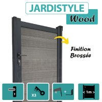 Portillon Composite - Gris Clair