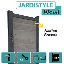 Portillon Composite - Gris Clair