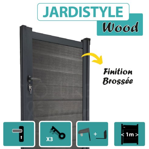 Portillon Composite - Gris Anthracite