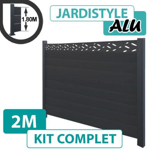 Kit-Cloture-Aluminium-Gris-Anthracite-2M-Design-1-80-metre