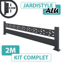 Kit_Cloture_Aluminium_Gris_Anthracite_Claire_Voie_Design_Sur_Platines_2m