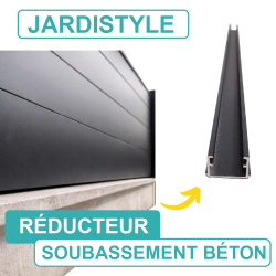 Réducteur Plaque de Soubassement Béton Poteau Jardistyle