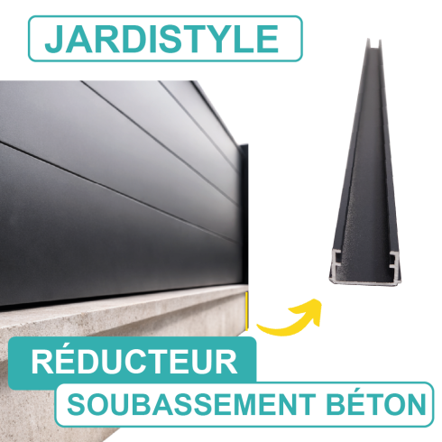 Réducteur Plaque de Soubassement Béton Poteau Jardistyle
