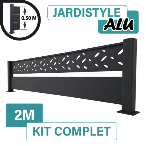 Kit_Cloture_Aluminium_Gris_Anthracite_Claire_Voie_Design_Sur_Platines_2m