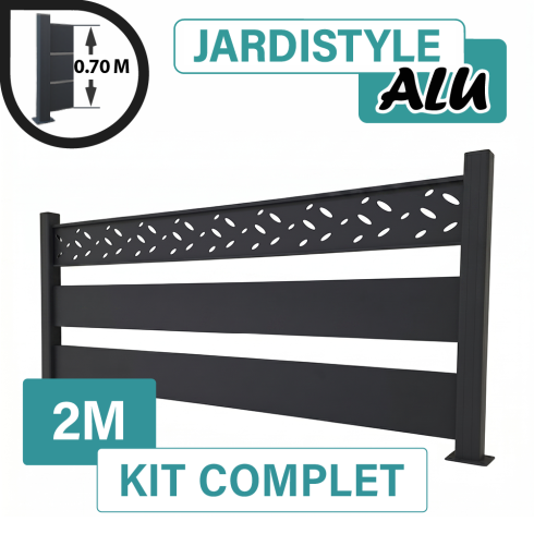 Kit_Cloture_Aluminium_Gris_Anthracite_Claire_Voie_Design_Sur_Platines_2m