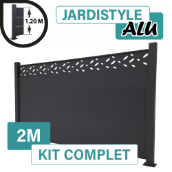 Kit_Cloture_Aluminium_Gris_Anthracite_Design_Sur_Platines_2m