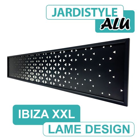 Lame Design Aluminium Gris Anthracite 2 mètres - IBIZA XXL