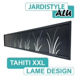 Lame Design Aluminium Gris Anthracite 2 mètres - TAHITI XXL