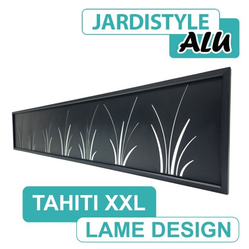 Lame Design Aluminium Gris Anthracite 2 mètres - TAHITI XXL