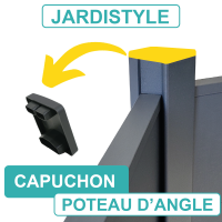 Capuchon pour Poteau d'Angle Aluminium