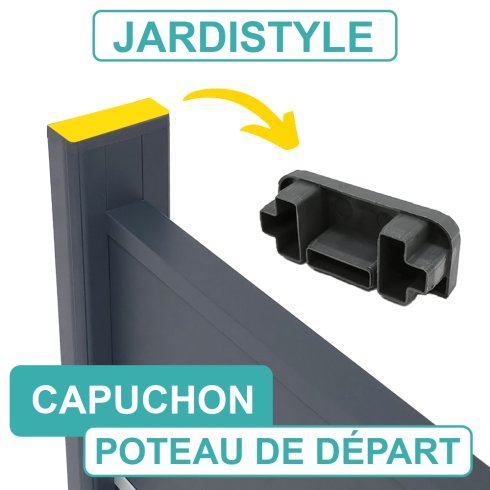 Capuchon pour Poteau Aluminium Départ 1 Entrée