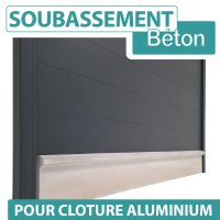 Plaque de Soubassement Béton pour Lame Aluminium