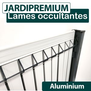 Lames occultation grillage rigide Aluminium - Largeur 2.5m - JARDIPREMIUM